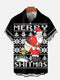 Men's Christmas Funny Graphic Short Sleeve Hawaiian Shirt
